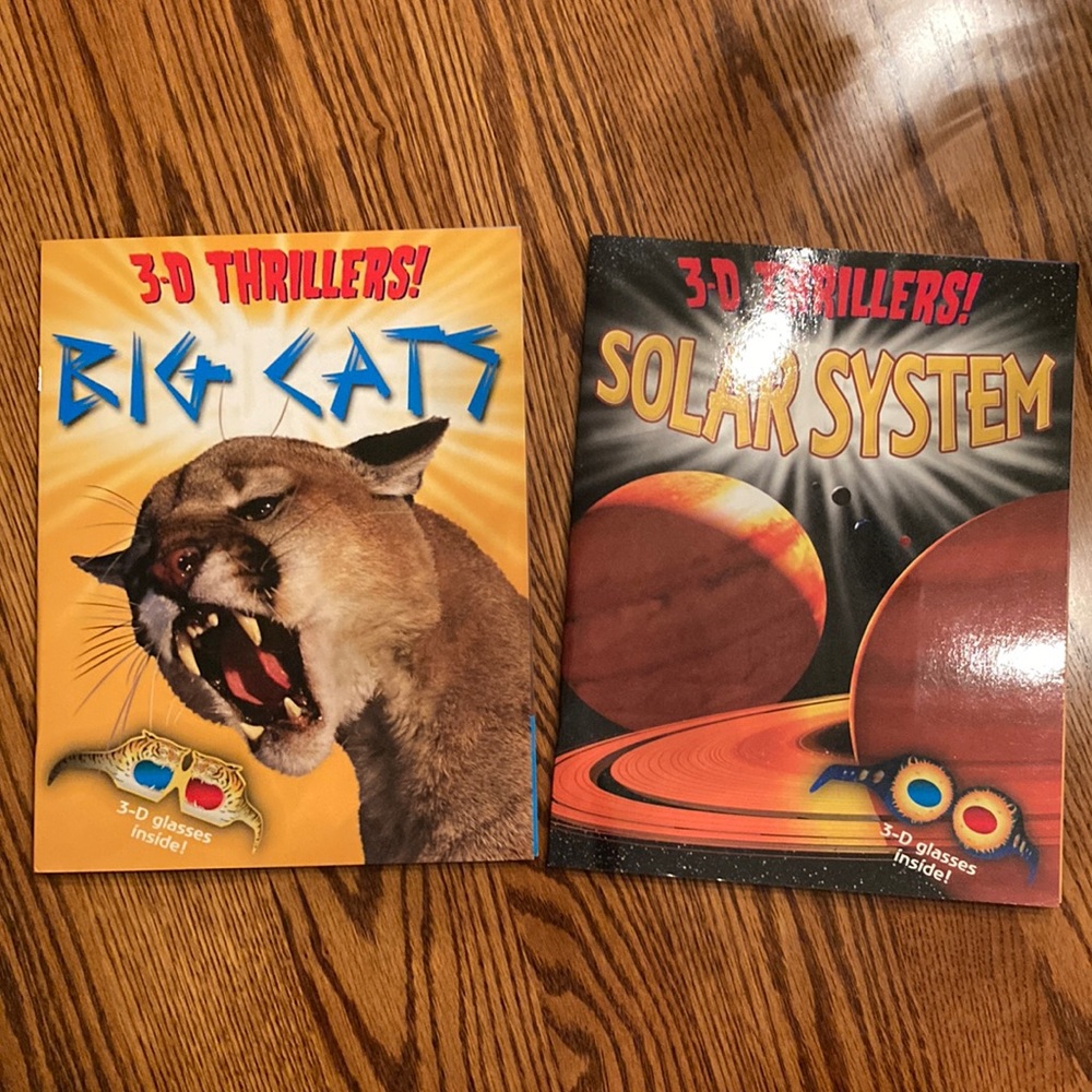 New! Kids Non-fiction 3-D Thrillers Set of 2 books